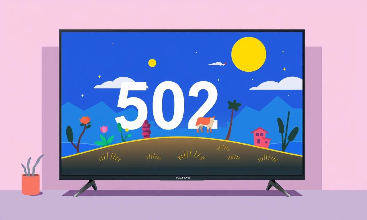 Clearing TCL 8-Series 55TV Error Code 502 After Power Cycle